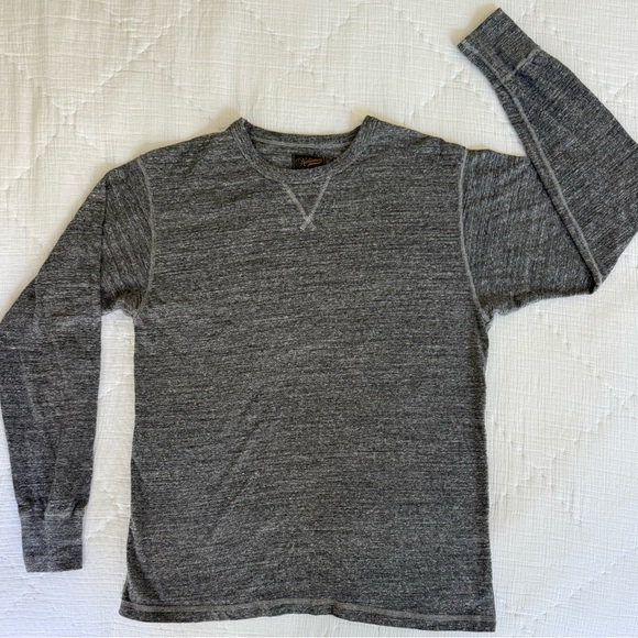 National Athletic Goods Gray Crewneck Sweatshirt 100% Cotton Made in Canada 42 - Picture 3 of 8